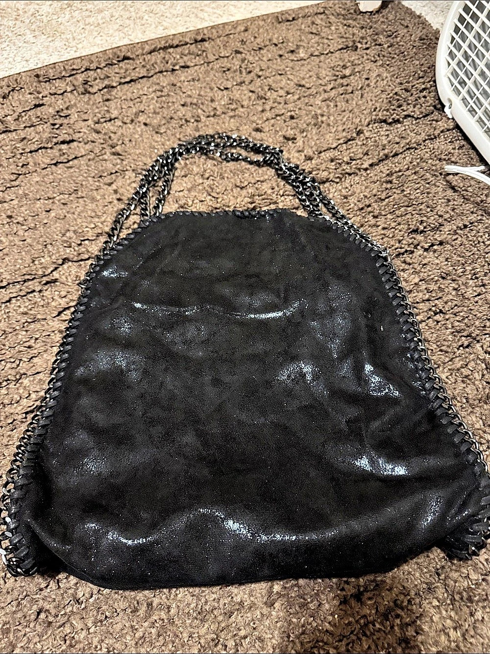 Tote Black Chain Shoulder Bag